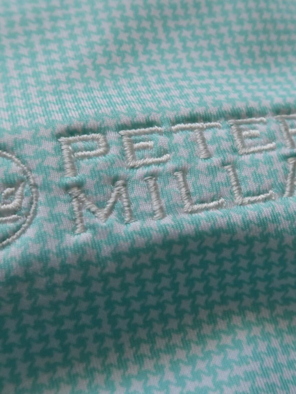 Peter Millar Green Houndstooth F&G Stretch Polo (XL) OMG! ⛳️